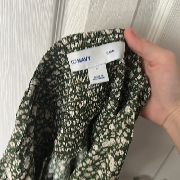 Old Navy Women's green and white floral dress - Picture 3 of 4